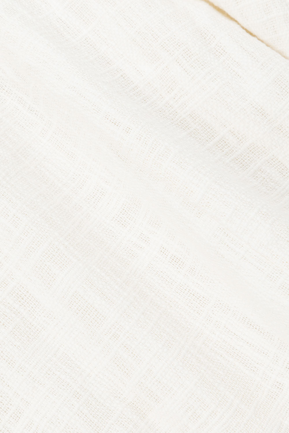 Exclusively Designed Sabo White Raw Cotton Blend Fallon Summer Mini Dress