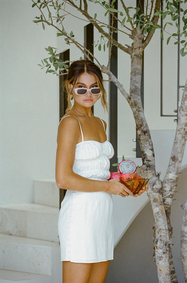Exclusive White Pana Dress - One-of-a-Kind Sample