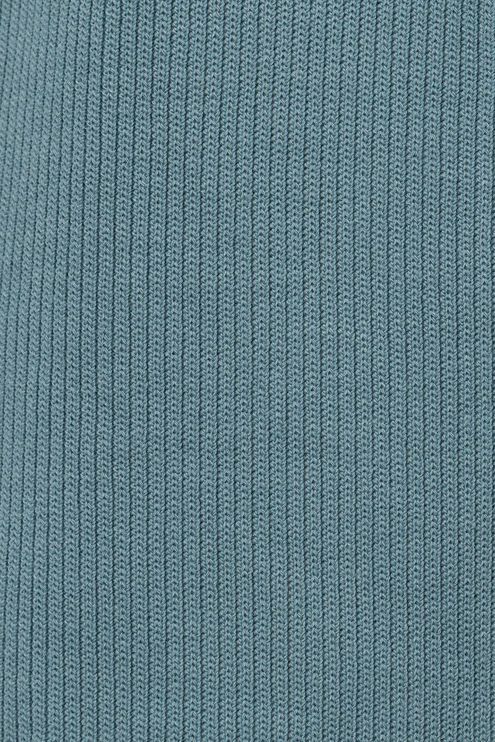 Dusty Blue Ribbed Women's Daria Top with Unique Design