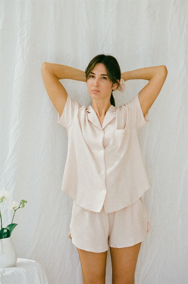 Soft Musk Dusty Blush Siesta Pajama Shorts