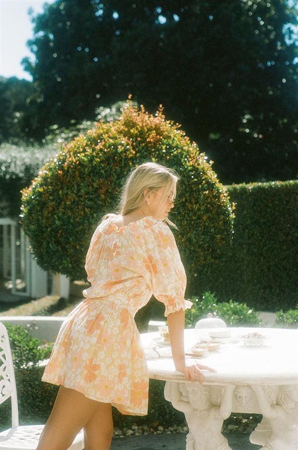 Autumn Floral Sabo Elli Dress - Exclusive Sample Piece