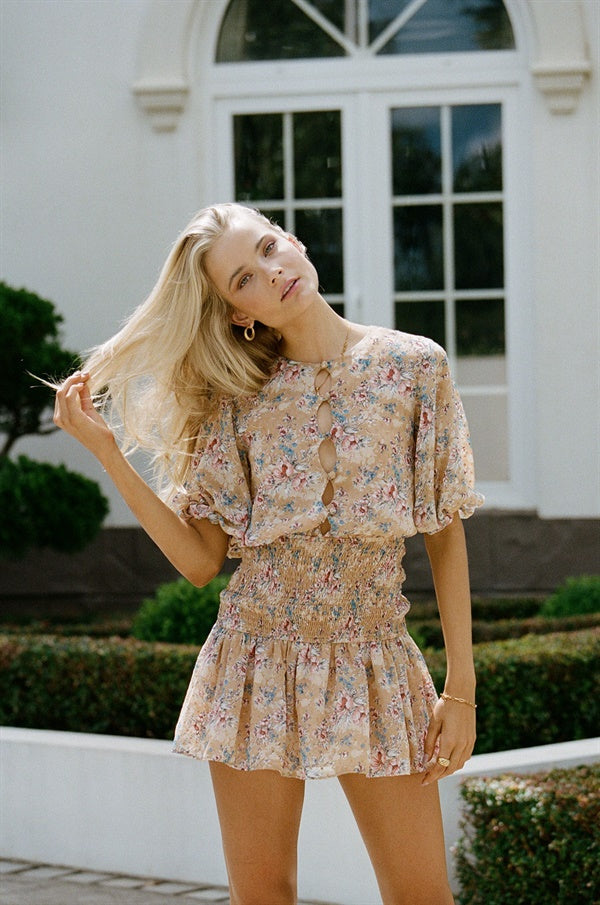 Exquisite Sabo-Designed Sierra Floral Dress for Women