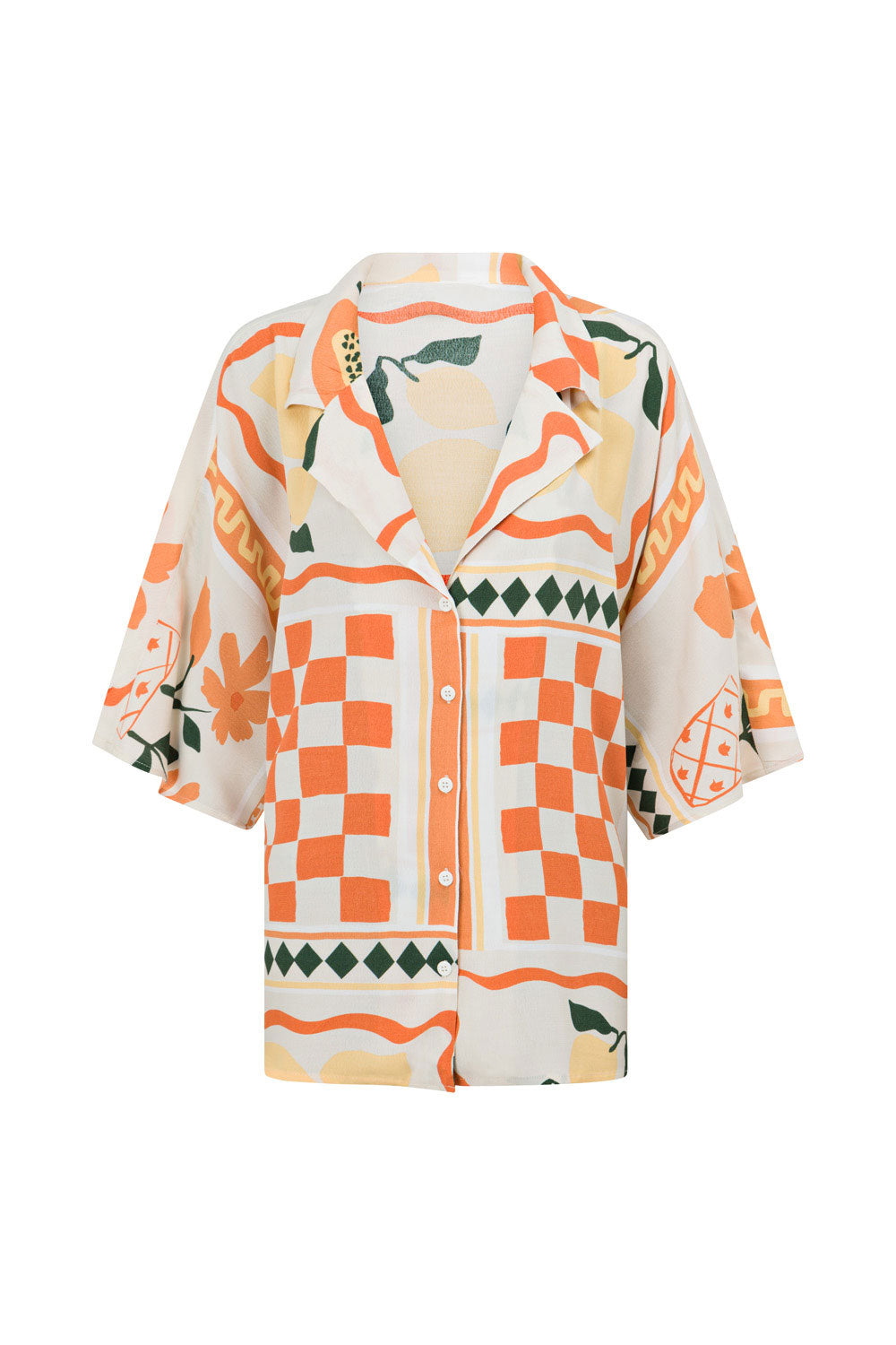 Sabo's Exclusive Women's Seona Top with Prego Rossa Print