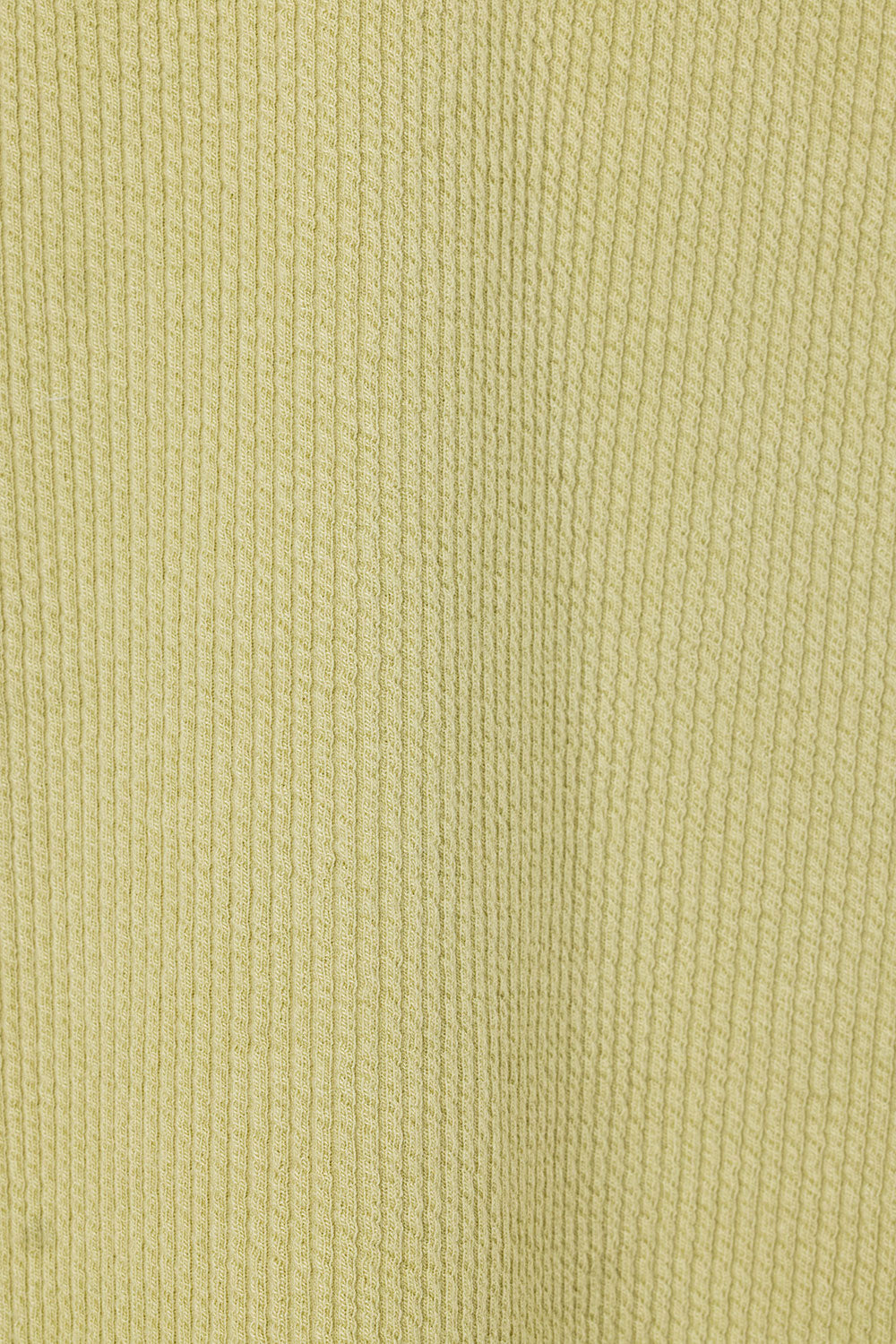 Dusty Green Ribbed Retro-Inspired Gigi Dress with White Bindings