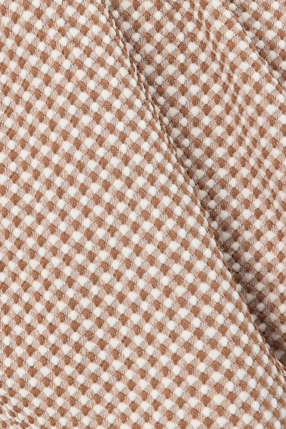 Stylish Casual Marah Brown and White Woven Shorts