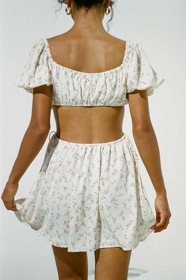 Sabo's Exclusive Kenny Floral Print Cutout Women's Dress