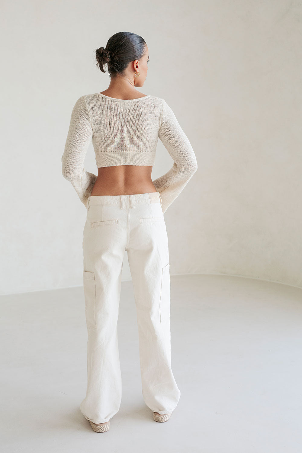 Soft Loose Knit Cream Callea Top - Ideal for Denim
