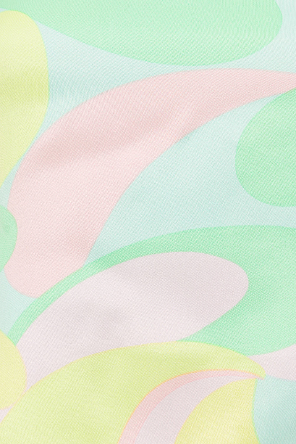 Exclusive Seafoam Swirl Print Reena Backless Scarf-Style Top
