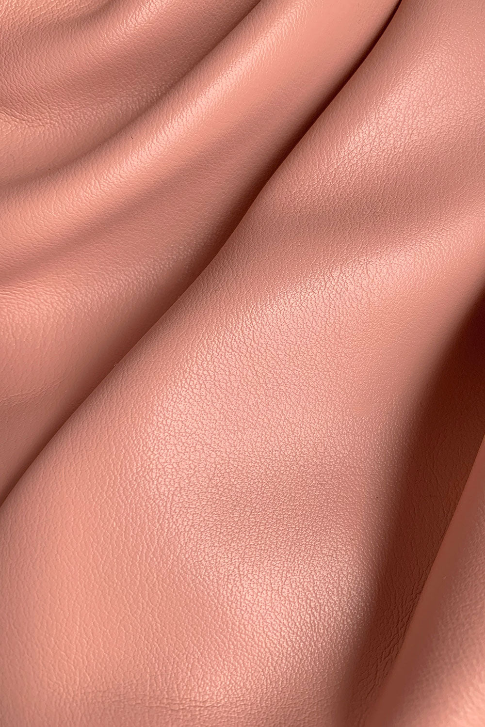 Stylish Nahla Ruched Faux Leather Handbag in Blush Pink Shade