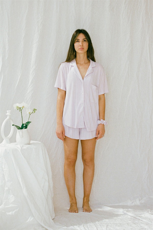 Lilac Colored Siesta Pajama Top - Exclusive Sample Piece