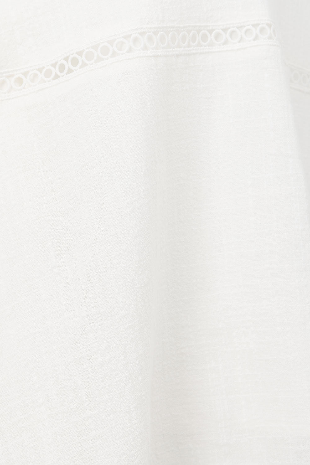 High - Quality Natural Cotton White Zia Skirt for Sunset to Dinner