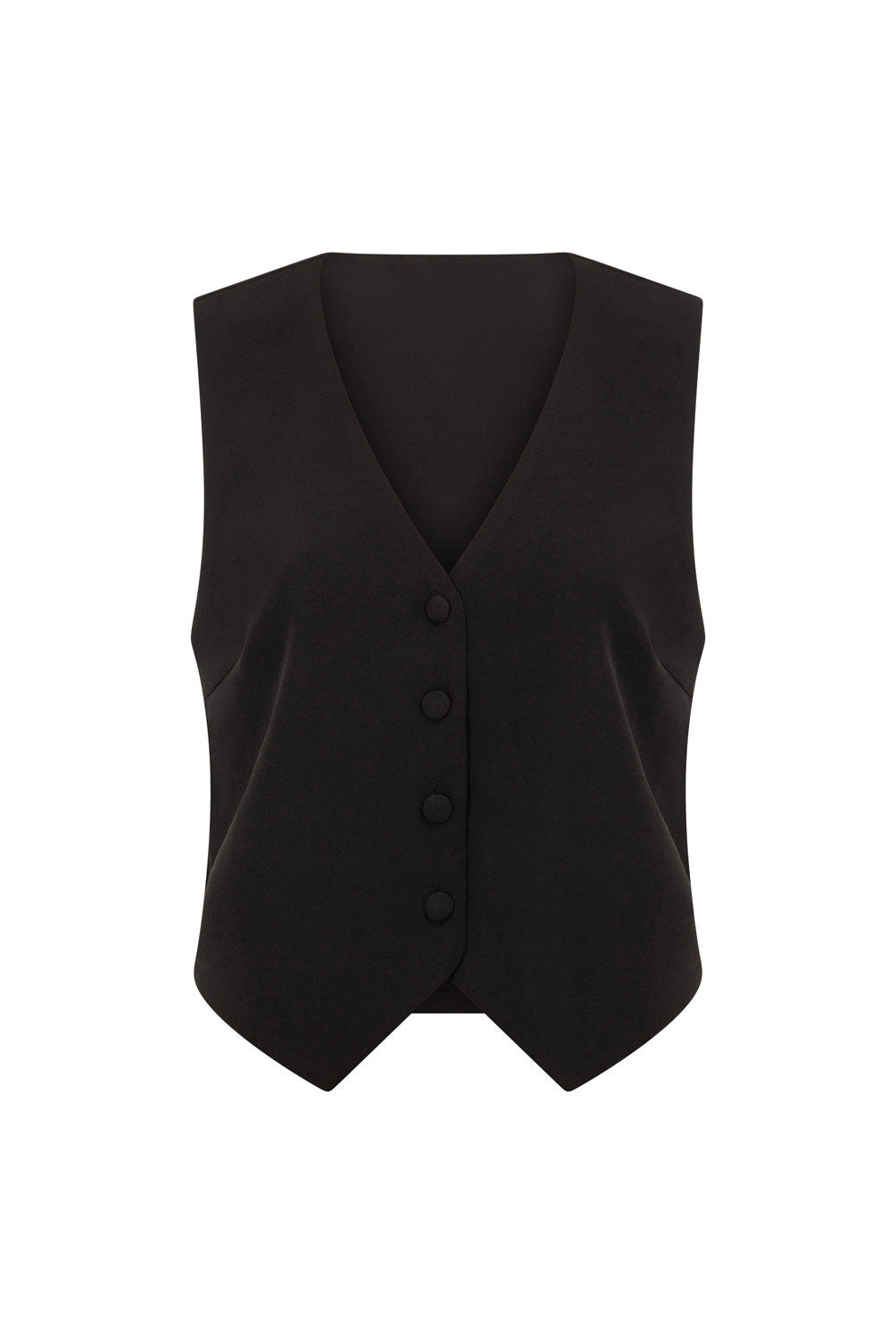 Black Luxury Remi Women's Suiting Vest Top