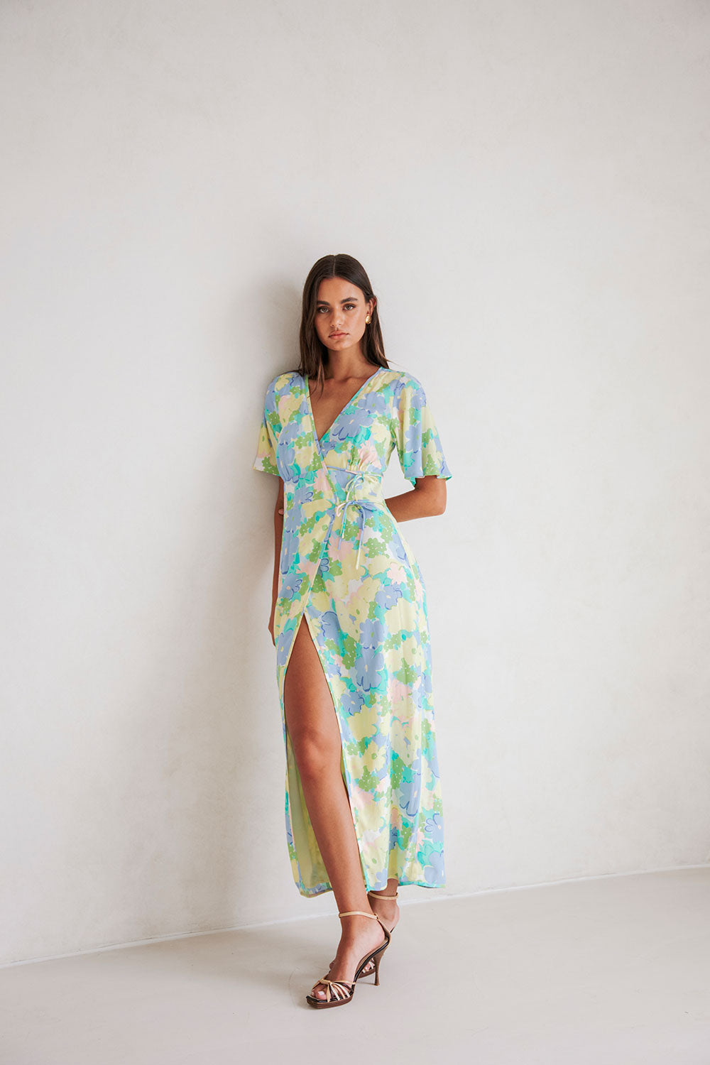 Exquisite Floral Dream Aquitaine Wrap Dress for Women