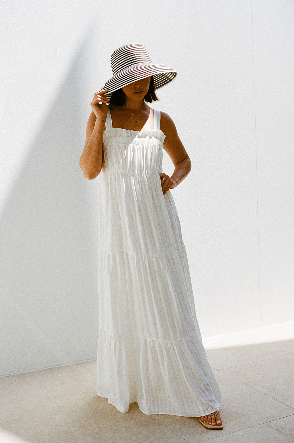 Unique Sample Keisha Dress with Brown Marks
