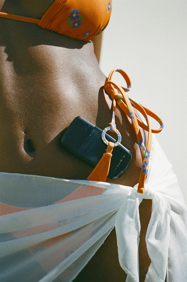 Retro-Inspired Bay Tie Bottom Swimwear