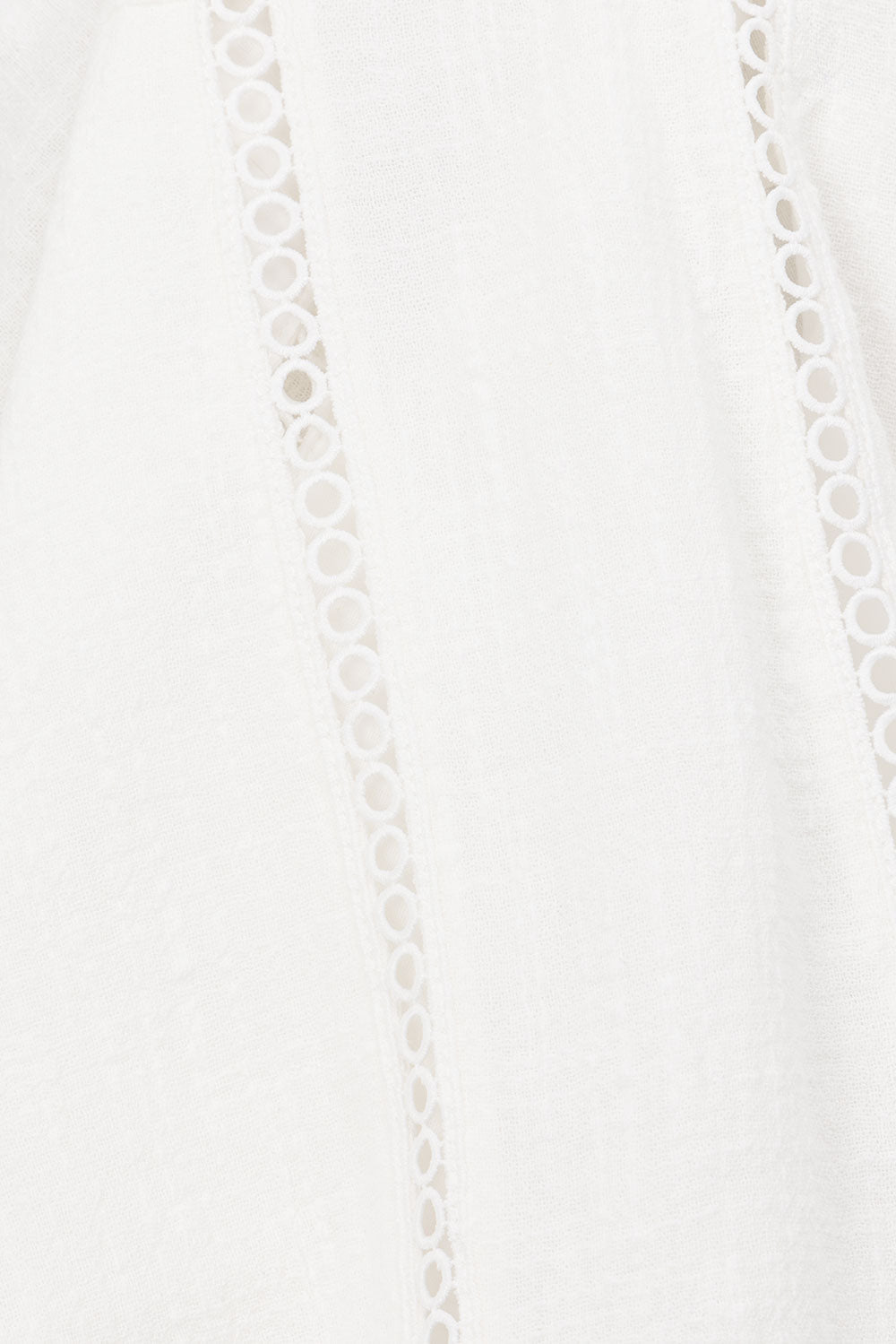 Exquisite White Zia Top Made of High - quality Natural Cotton