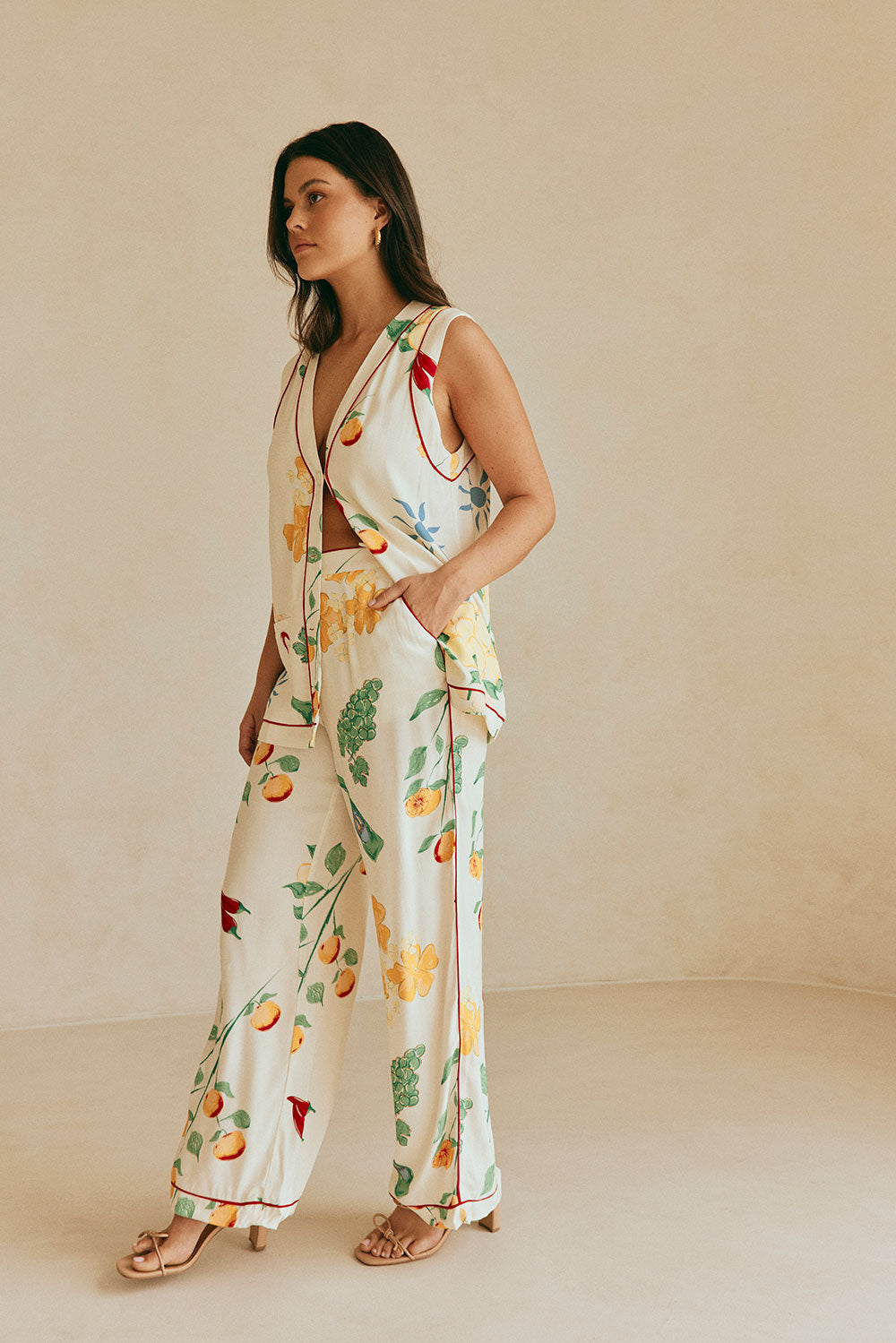 Sabo's Exclusively Designed Izabelle Women's Fashion Top with Aesta Print