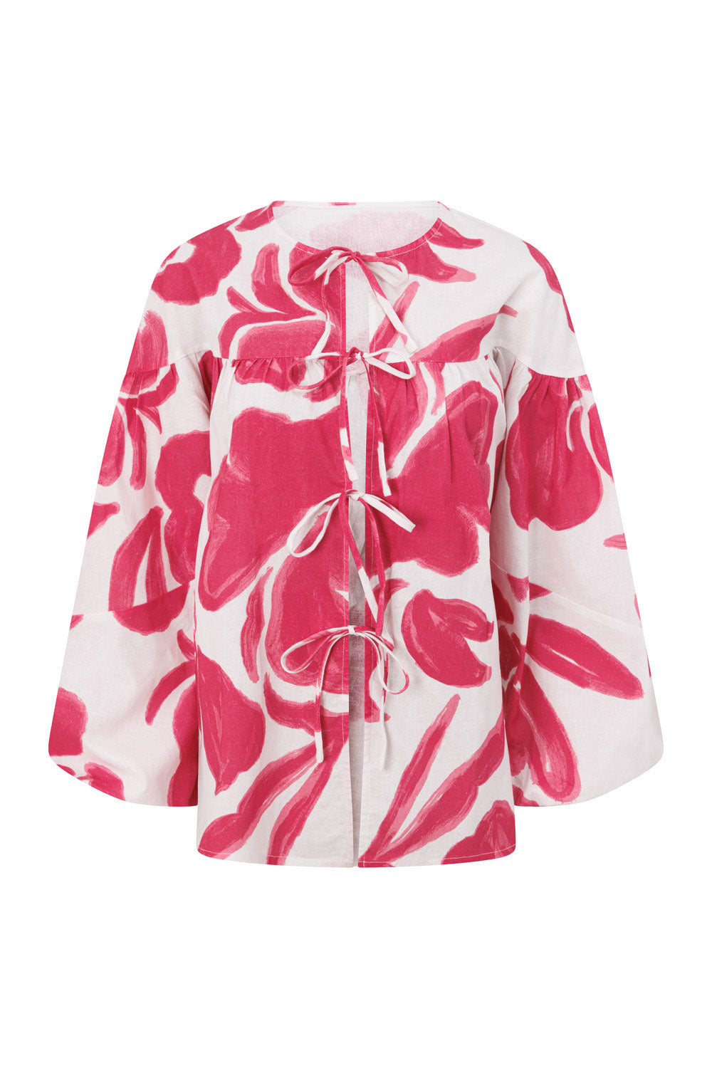 Ada Floral Printed Women's Boxy Mina Top for Vacation