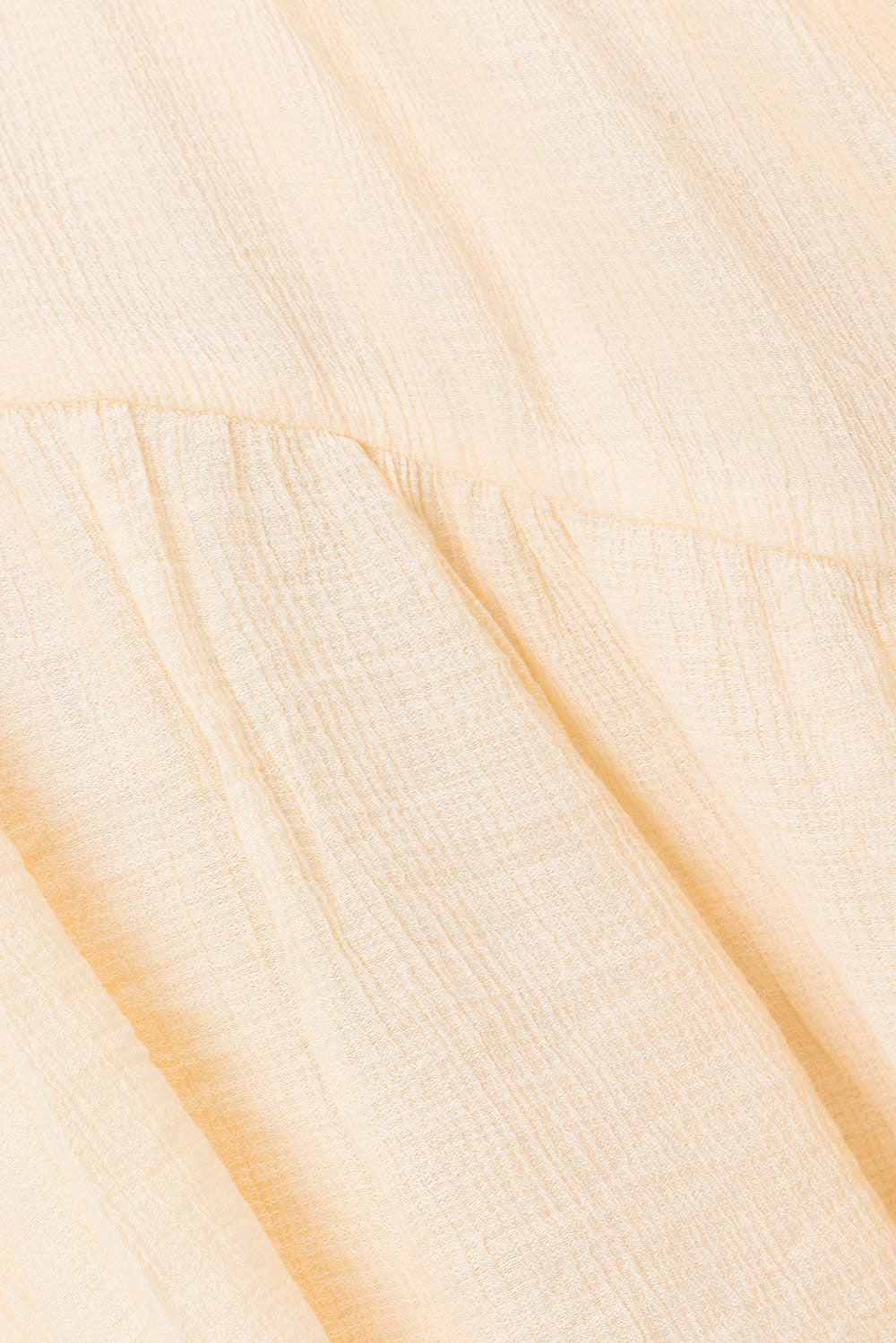 Cream-colored Lightweight Huxley Top with Puff Sleeves