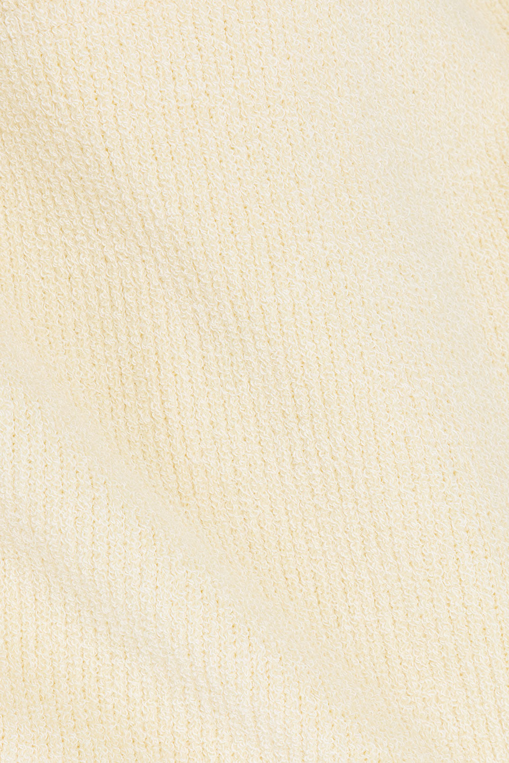 Elegant Cream Ribbed Bronte Women's Top