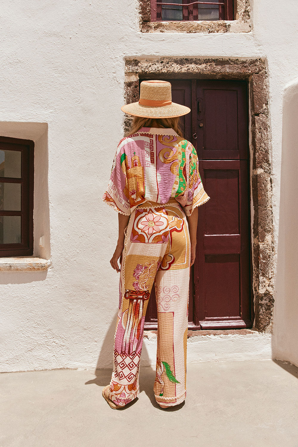 Unique Sabo Sample - Theotokos Peach Kelia Pants for Fashion Lovers