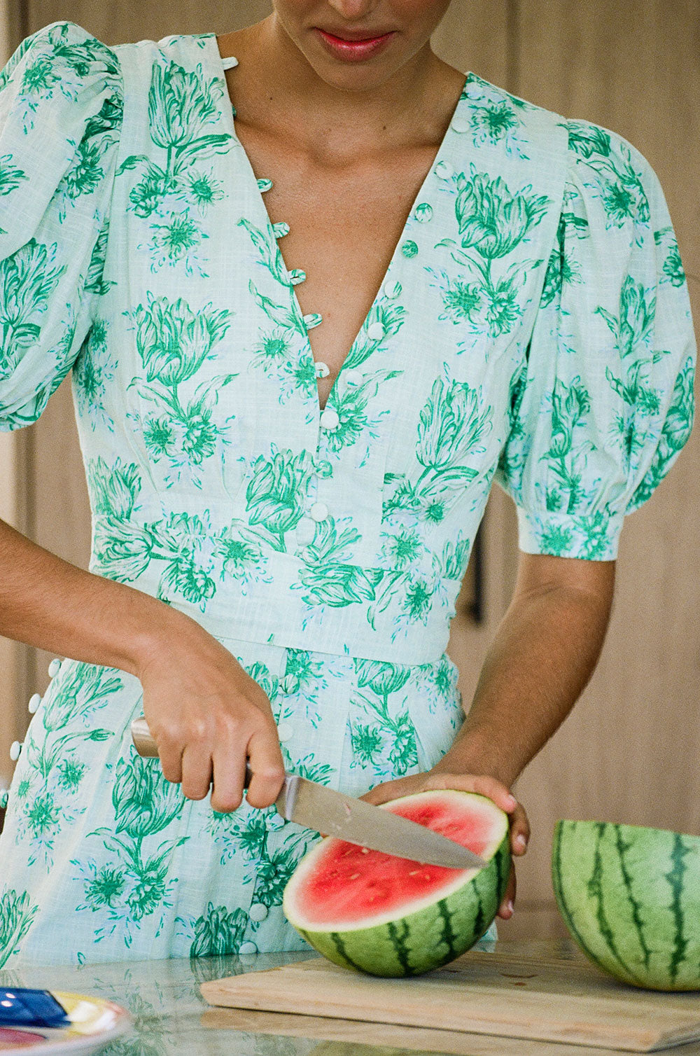 Exclusive Tulip Floral Embroidered Kori Dress