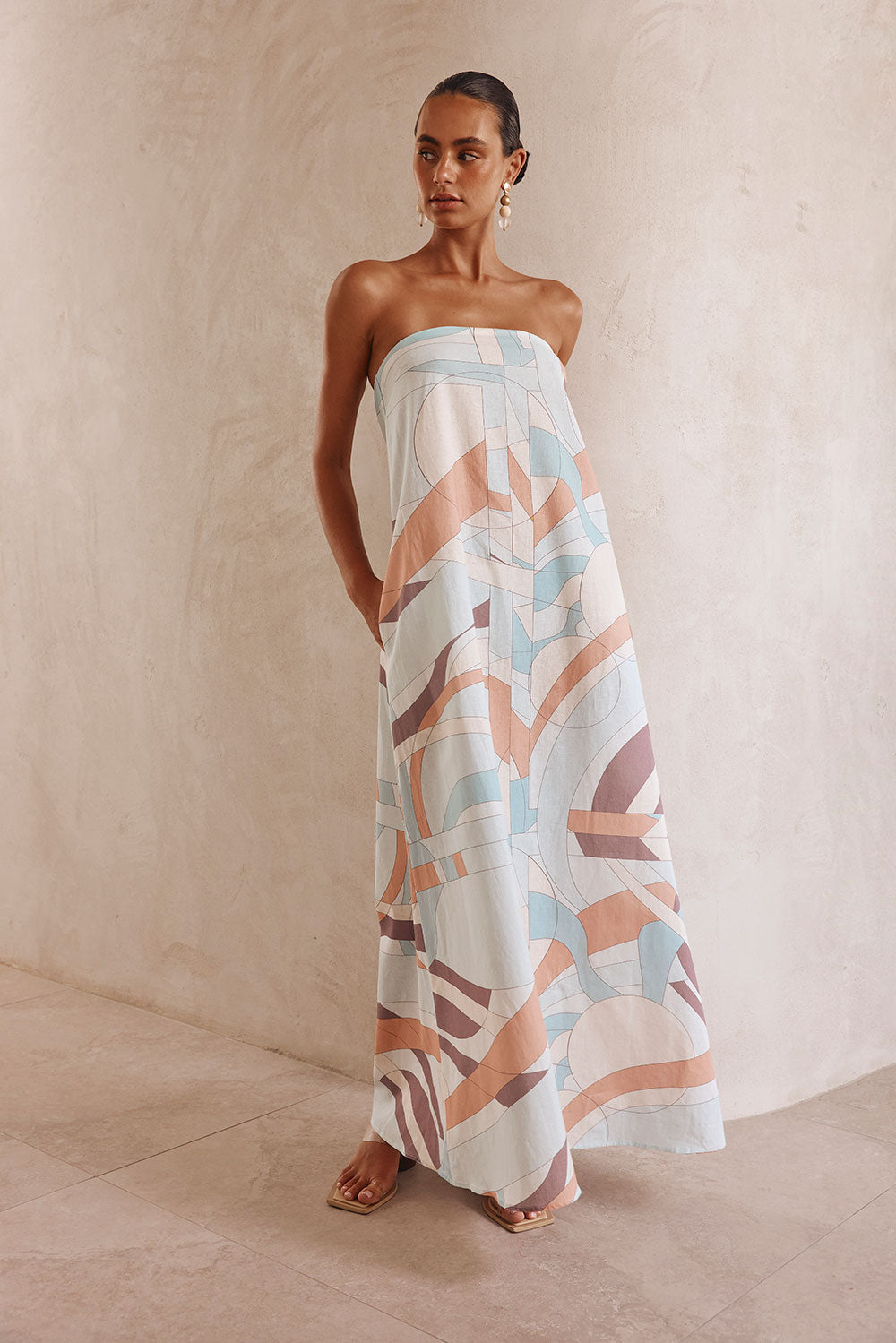 Noah Halcyon Print Women's Maxi Dress - Exclusive Design