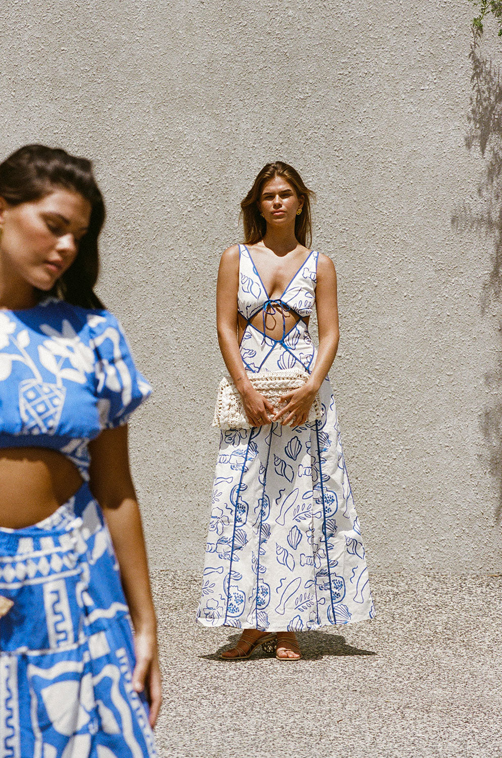 Women's Eliska Shoreline Print Midi Dress