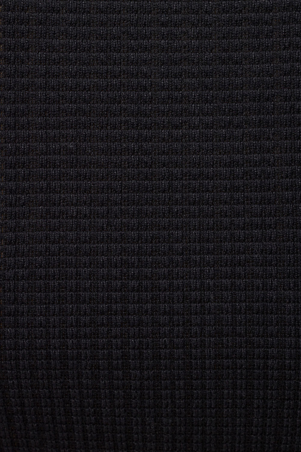 Black Textured Waffle Fabric Elsie Women's Skirt