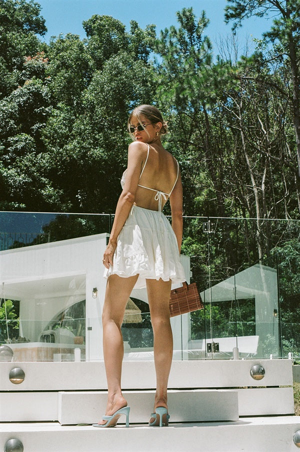 White Summer-Inspired Izabella Women's Dress for Flattering Look