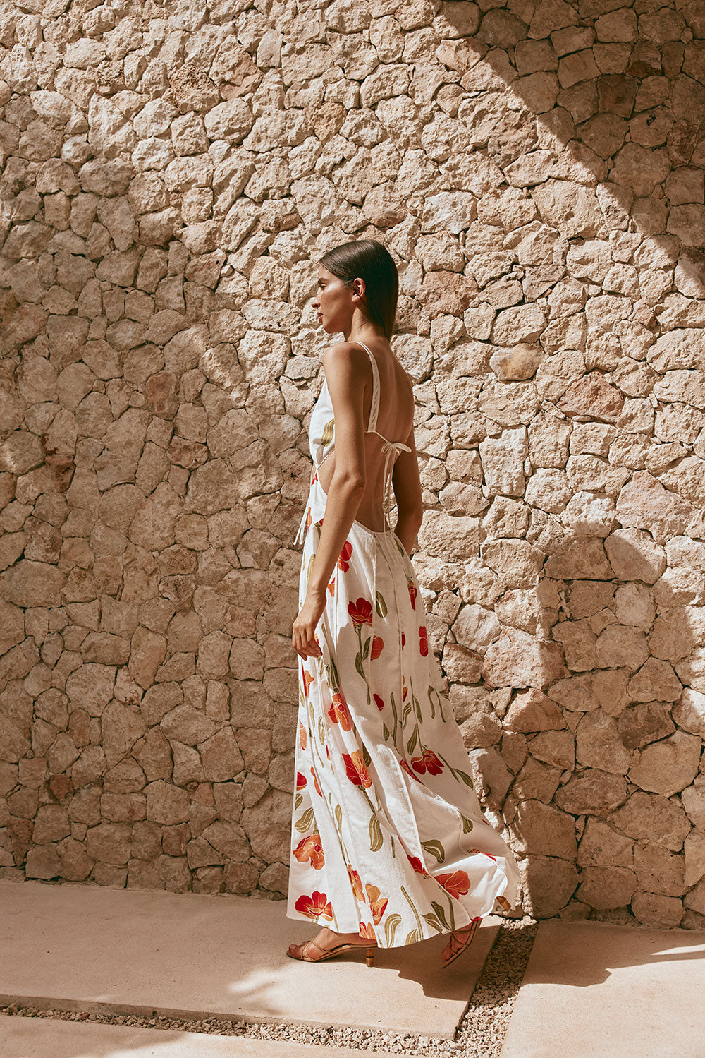 Exclusive Sabo Eliska Maxi Dress with Stunning Poppy Print