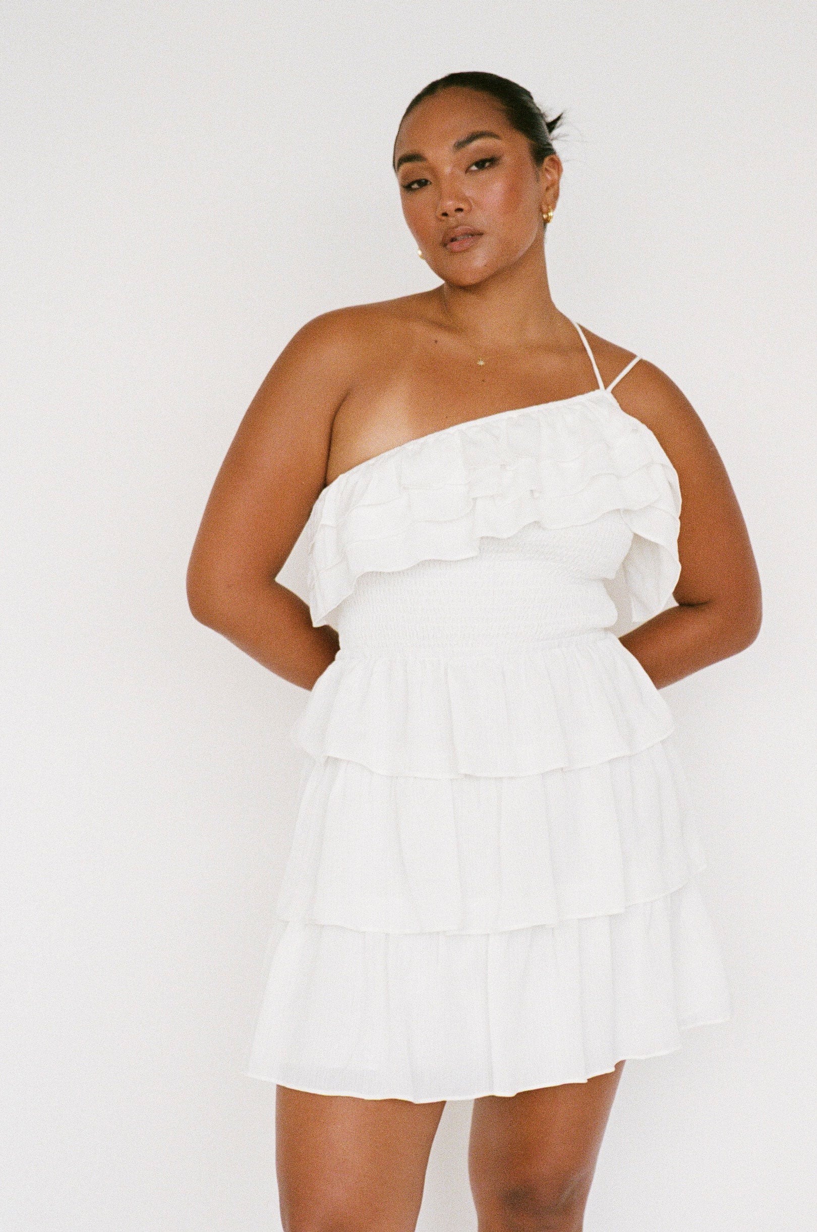 Unique Khean Frilled Women's Dress - Sample Piece