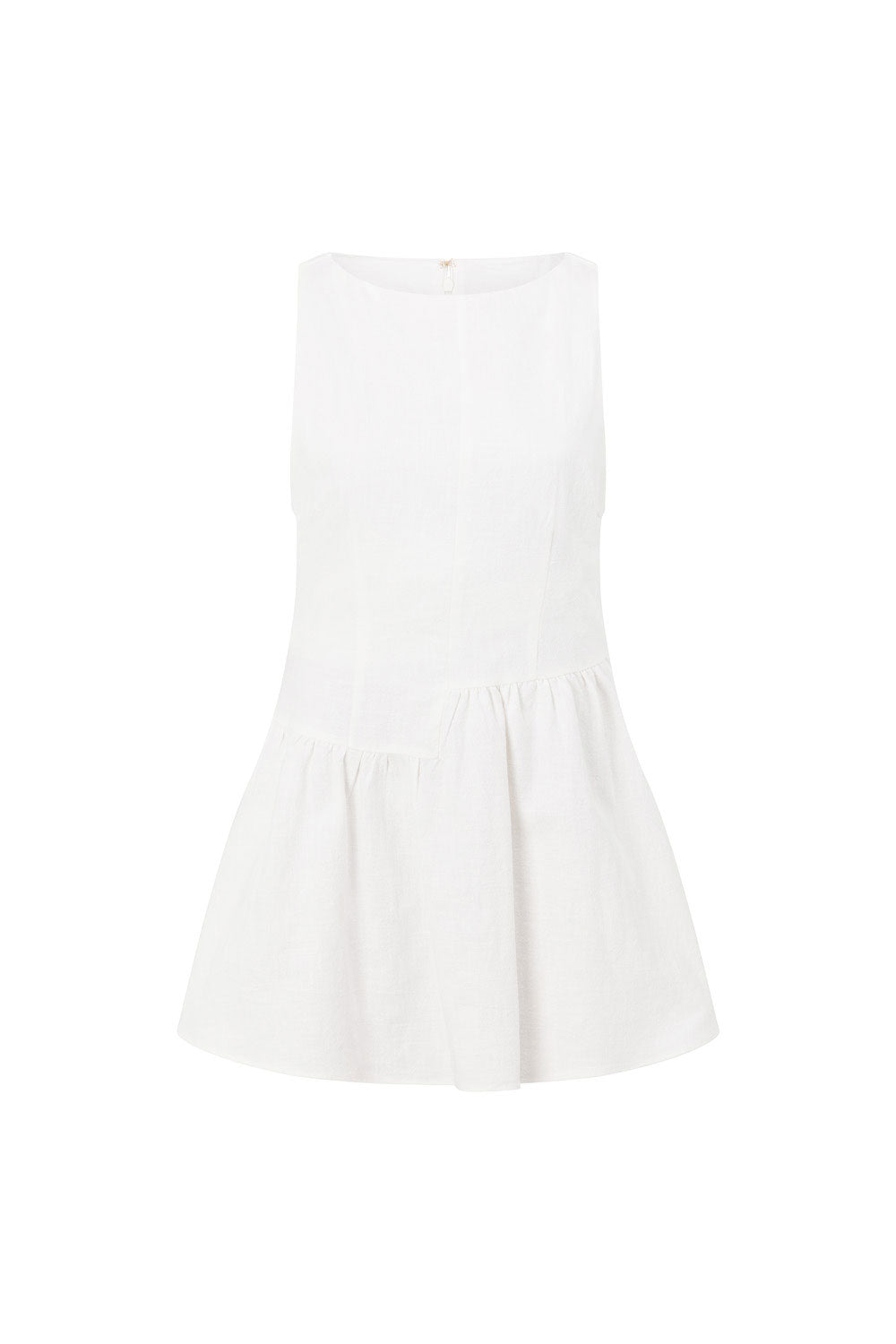 Exquisite White High - Quality Ramie Cotton Blend Dreya Dress for Any Occasion