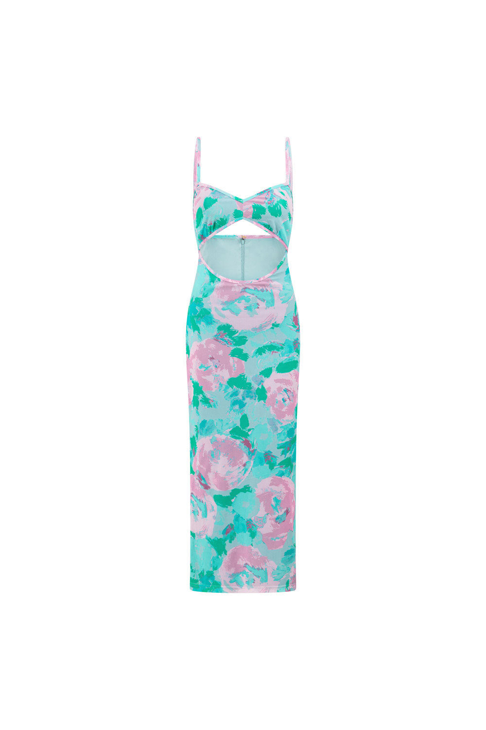 Sabo's Exclusive Zantina Cutout Midi Dress with Water Lilies Print