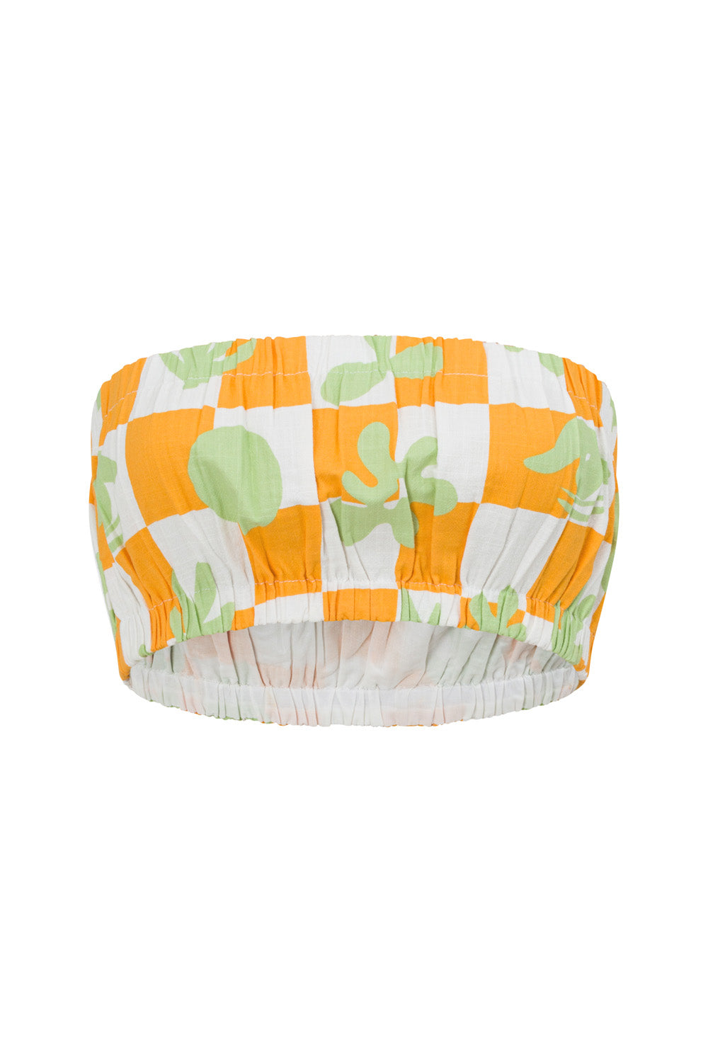 Exclusive Sabo Checkerboard Cooper Strapless Bandeau Top