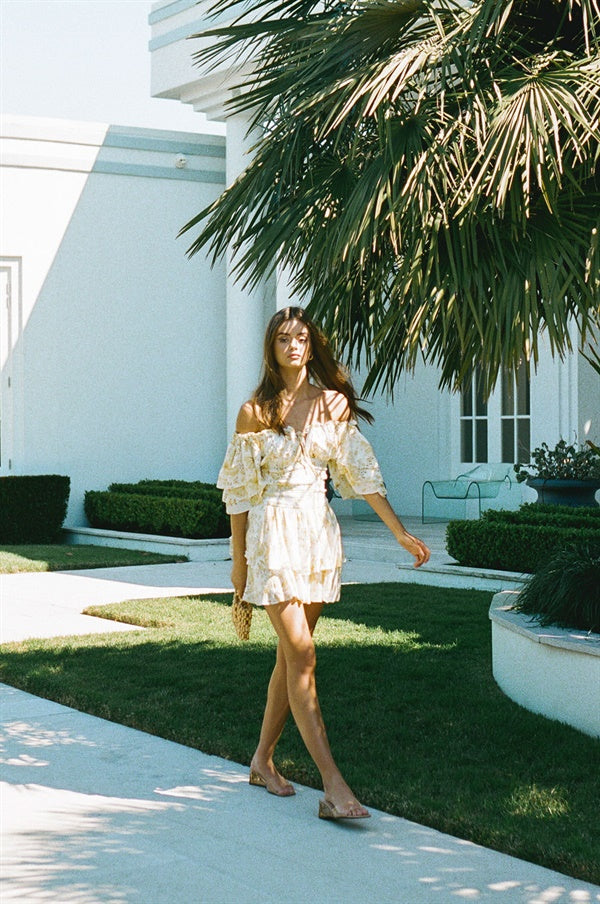 Sabo's Exclusively Designed Moko Off - Shoulder Women's Dress from Meet Me In Oia Collection