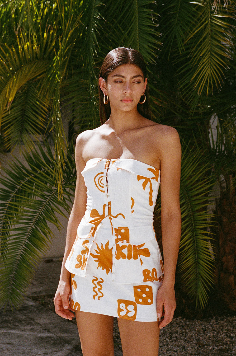 Unique Cream Riri Sample Skirt for Personal Style