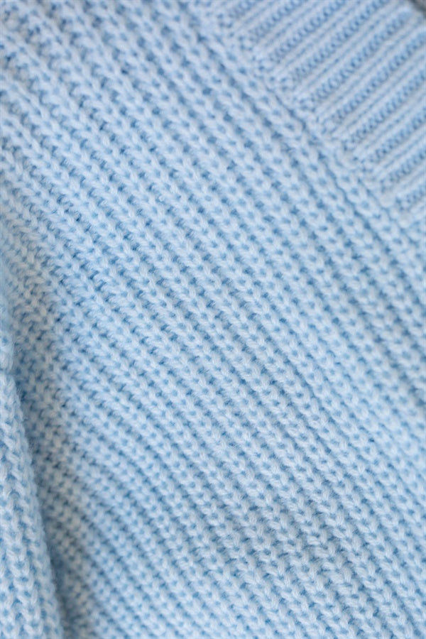 Ellis Blue Knitted Cosy Cardigan