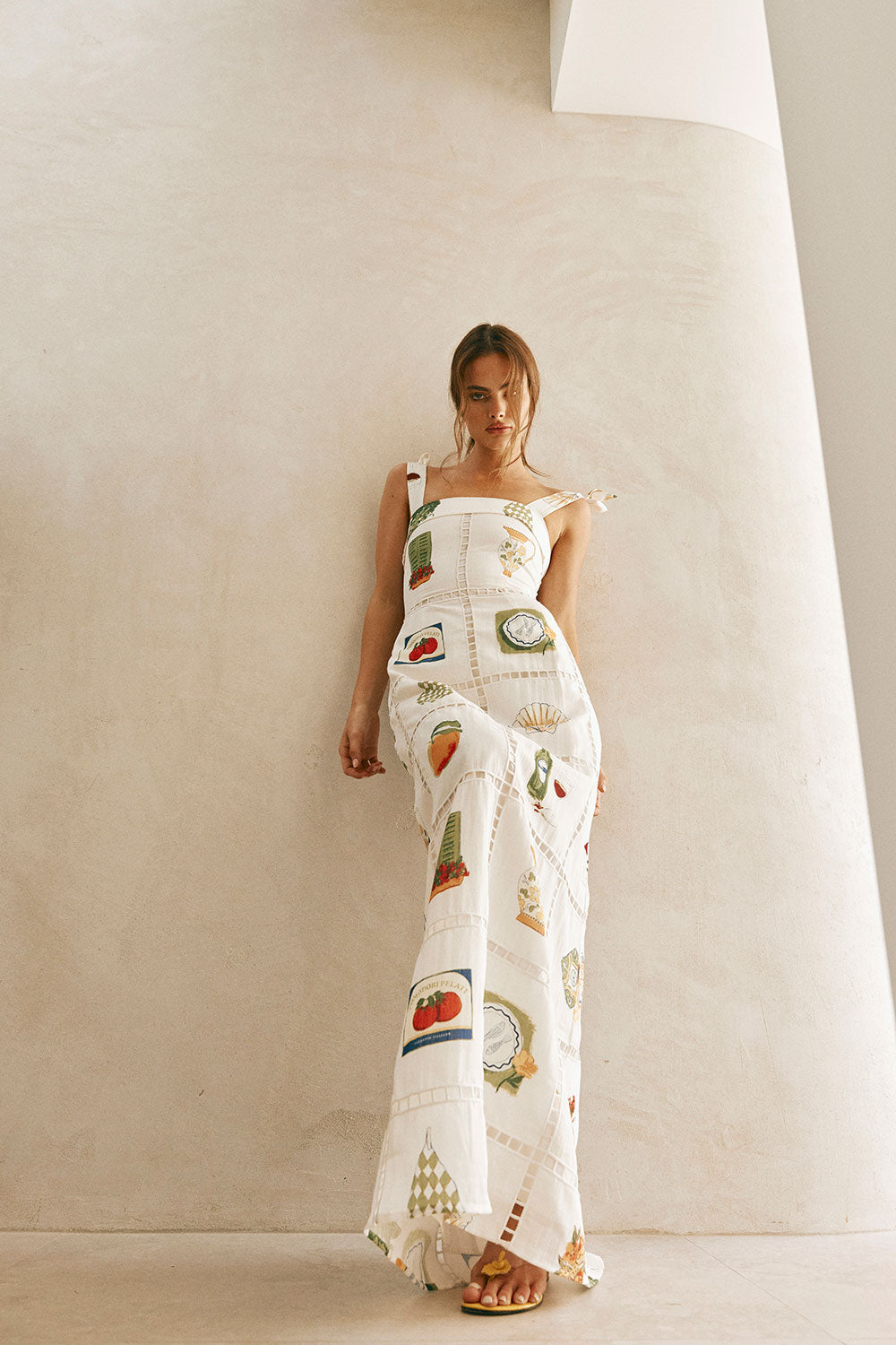 Novara Women's Maxi Dress Featuring the Exclusive Fattoria Print