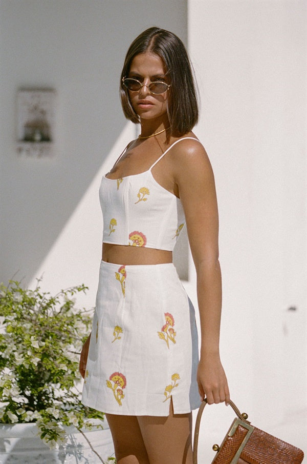 Unique Rolando Sample Skirt with a Faint Black Mark