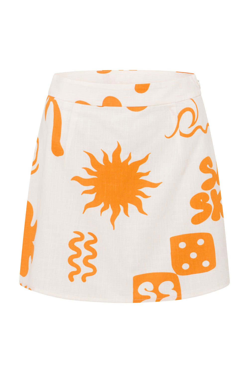 Unique Cream Riri Sample Skirt for Personal Style