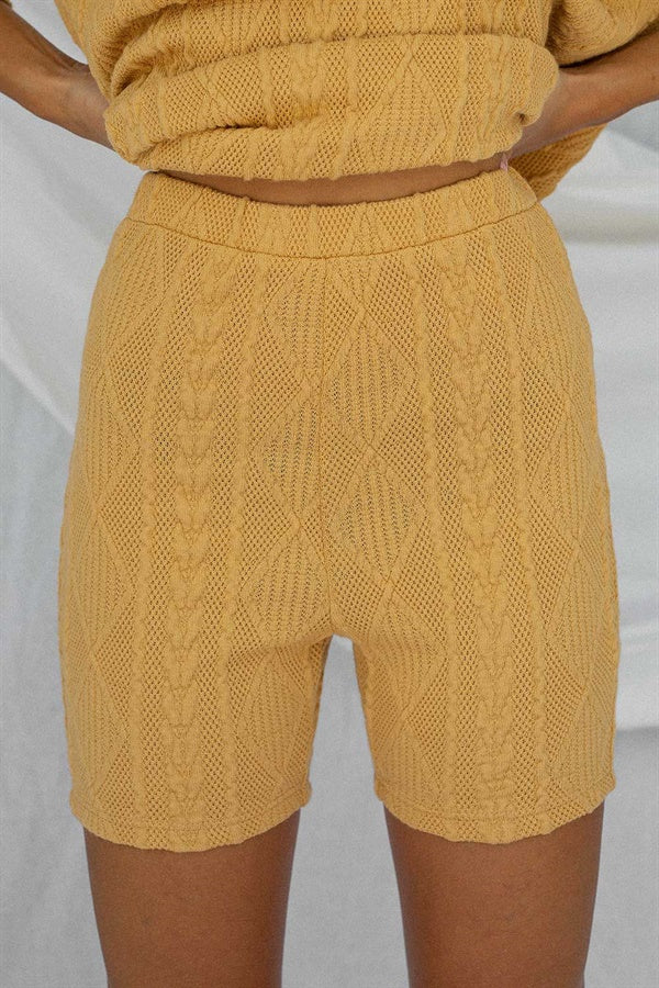 Tan Cable Colored Archer Style Women's Bike Shorts - A Sample Product