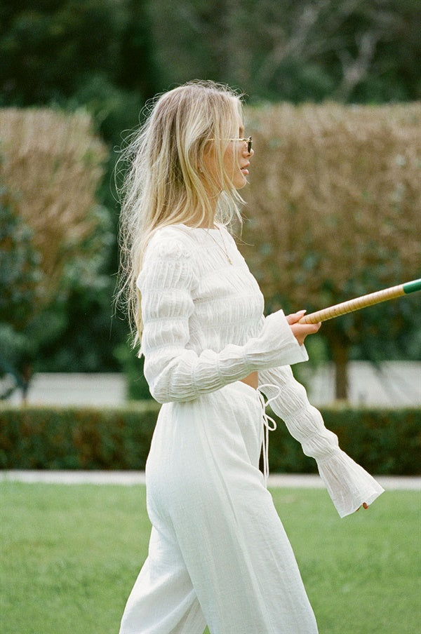 Exclusive Coconut-Scented Scrunch Top for Fashion-Forward Women