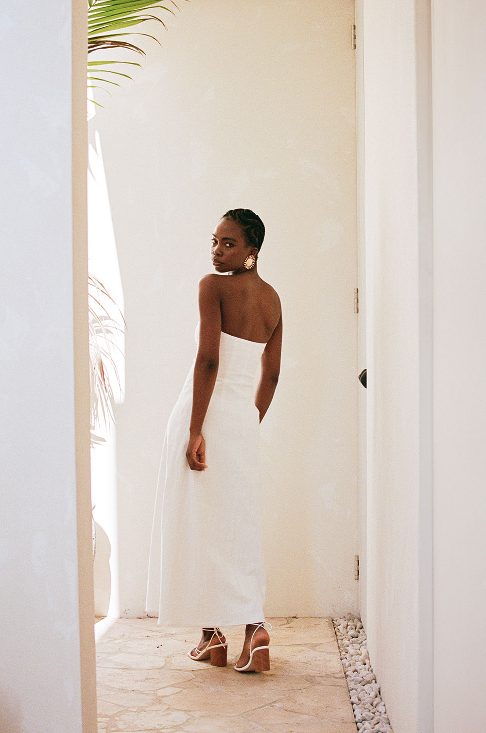 Unique White Estella Sample Dress - Perfect Size S
