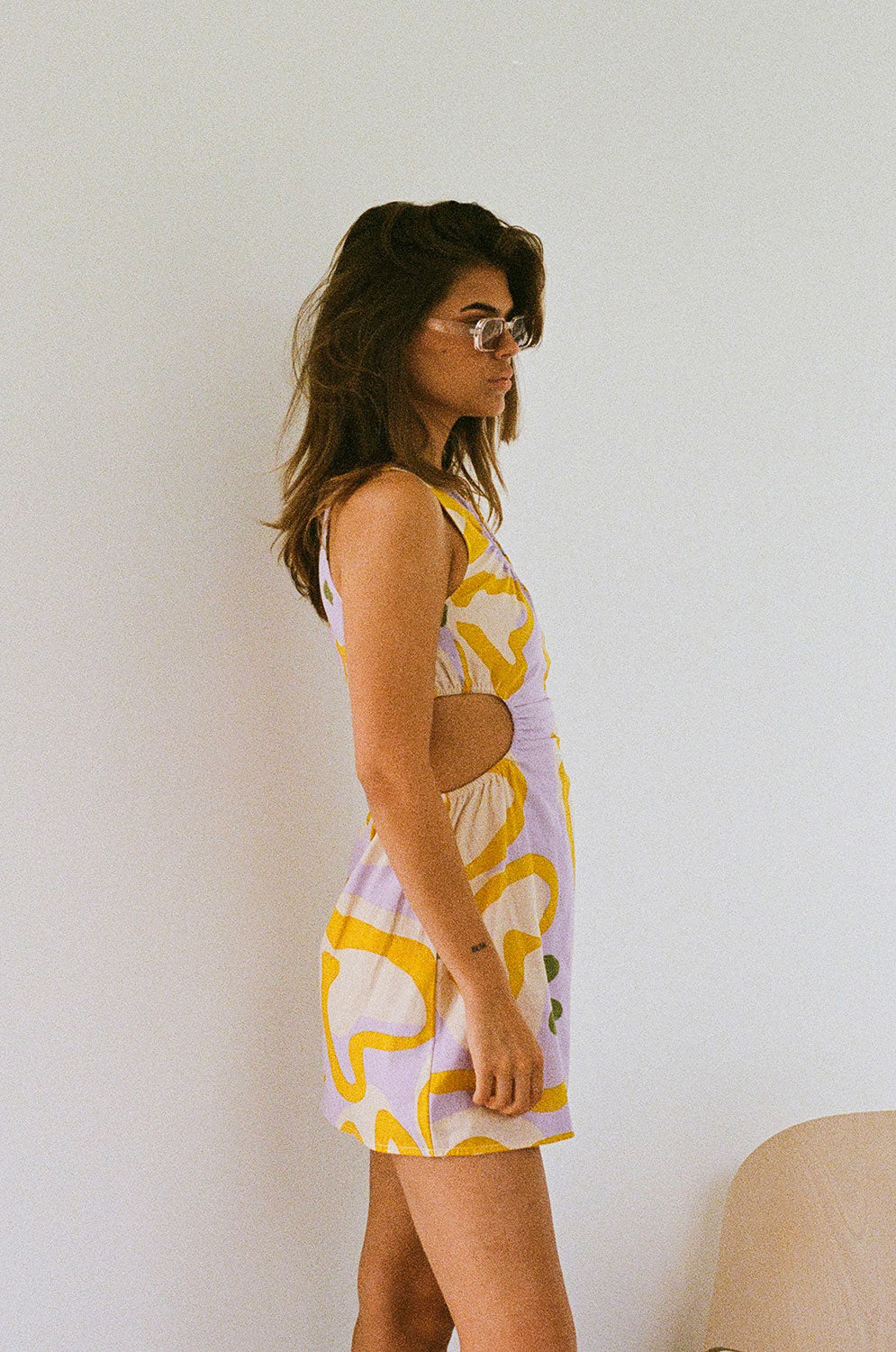 Unique Spot Floral Graciana Dress - One - of - a - Kind Sample