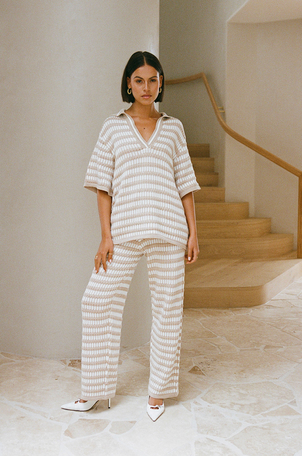 Cosy Textured Knit Aya Winter Pants