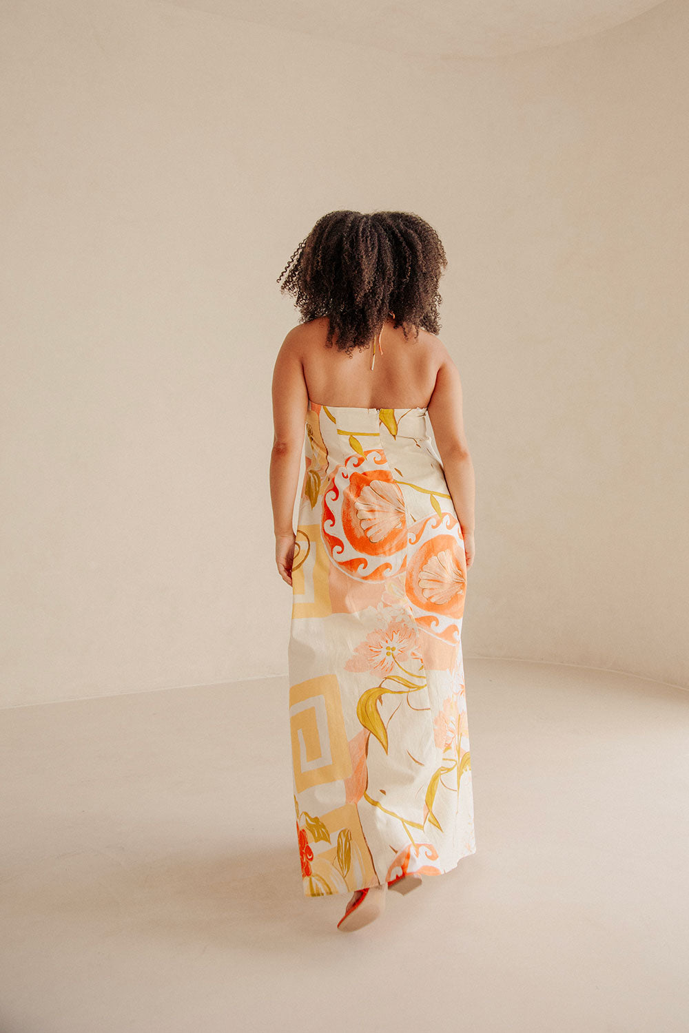 Aerin Women's Maxi Dress with Exclusive Thalassa Rust Print