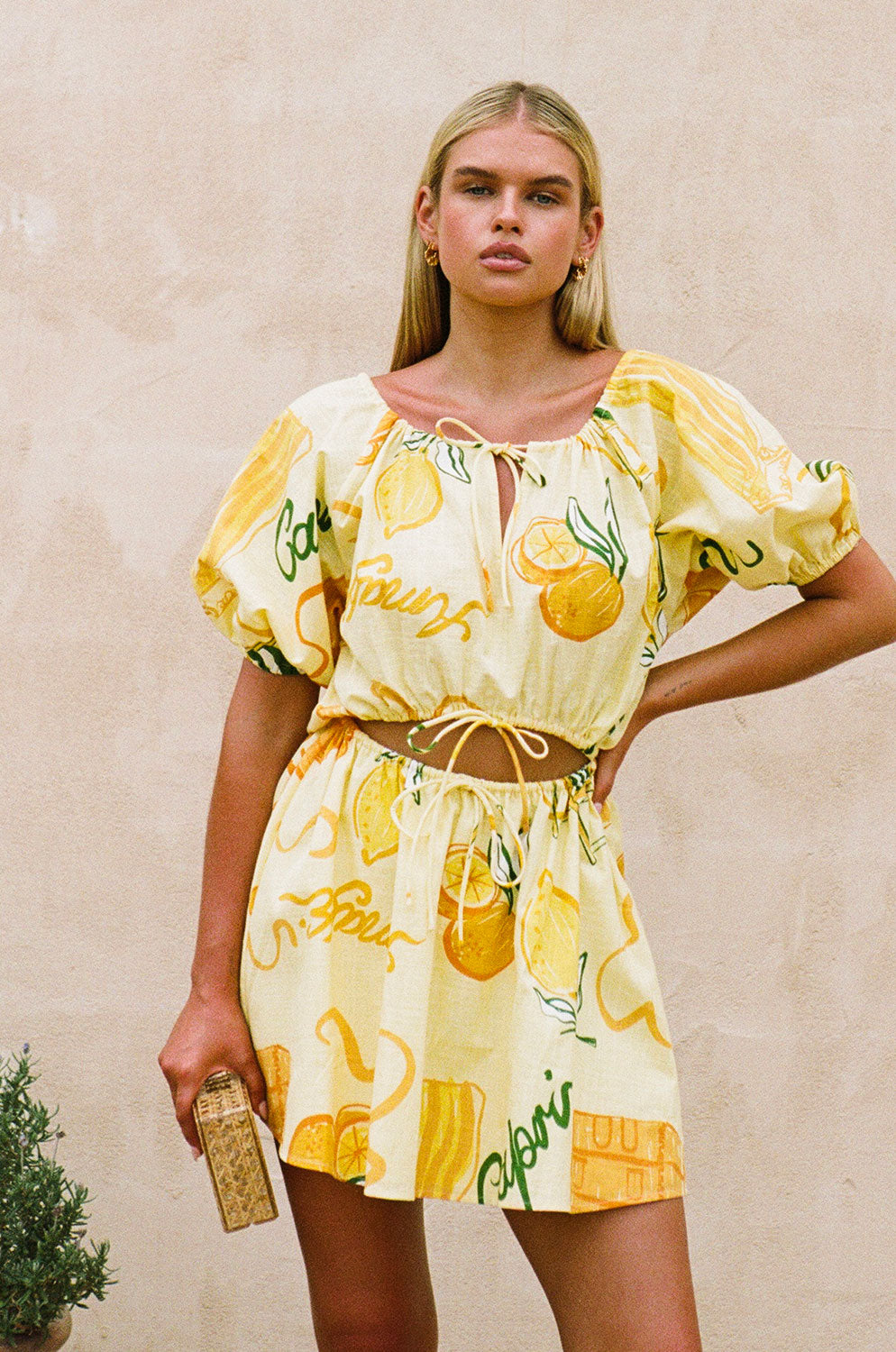 Unique Amalfi Citrus Milo Dress - One - of - a - Kind Sample