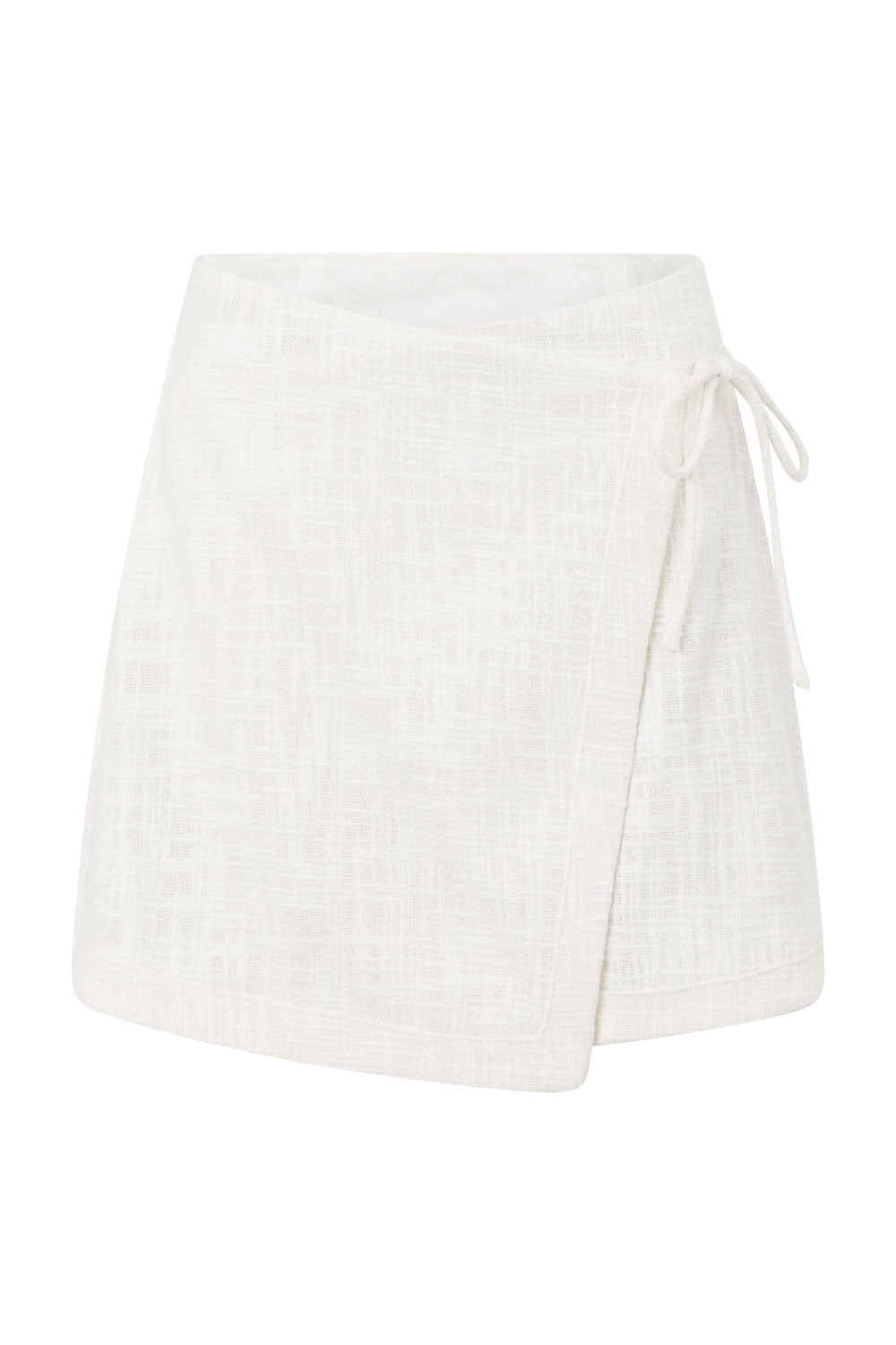 High - quality Natural Cotton Aelin Wrap Mini Skirt