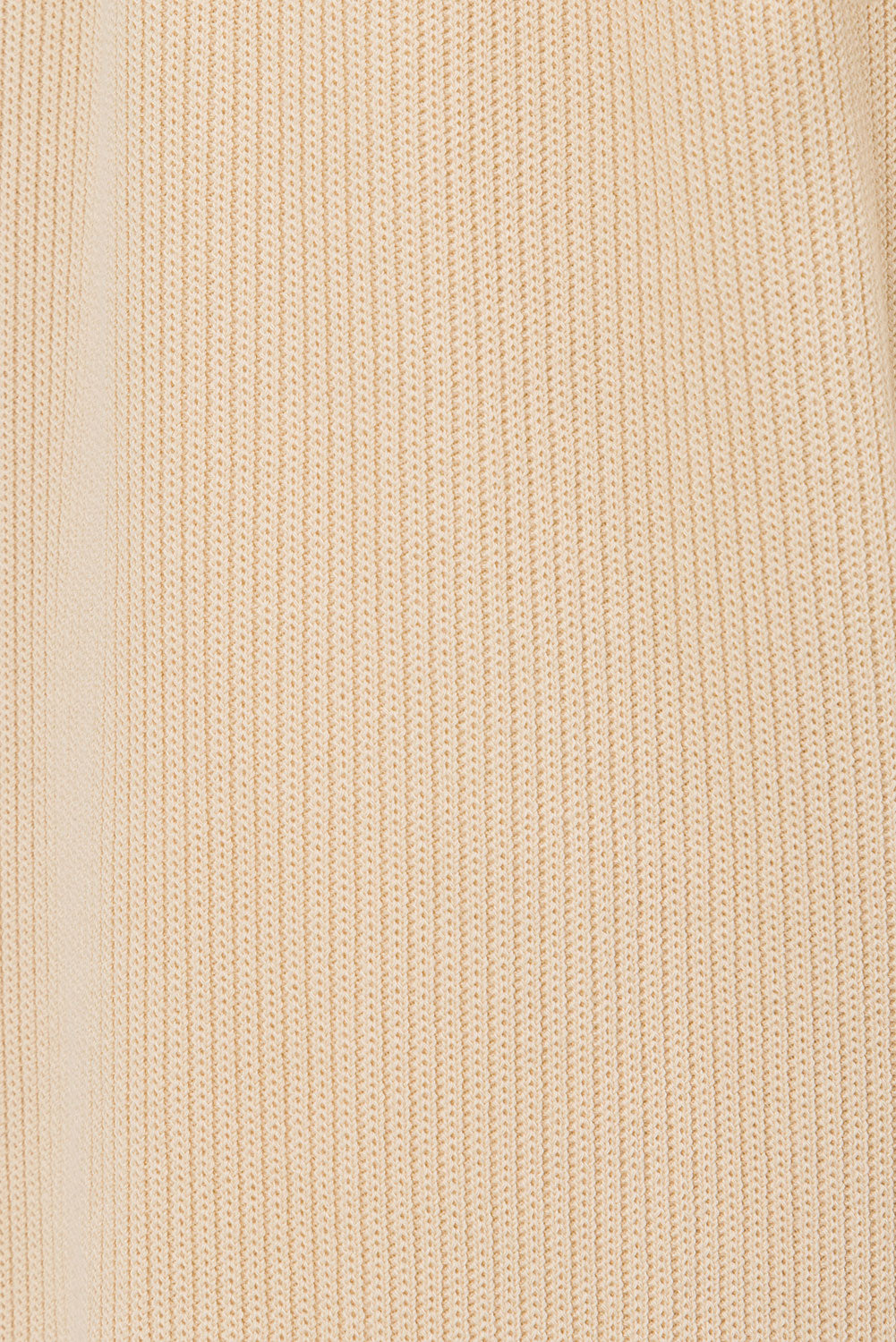 Sandy Beige Soft Ribbed Knit High Waisted Wide Leg Lana Pants - Fawn
